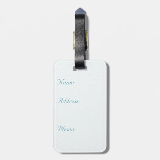 Ice Arches Bagagelabel (Achterkant verticaal)