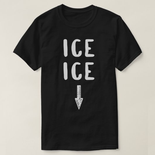 Ice Baby Funny Zwangerschap Aankondiging T-shirt (Design voorkant)