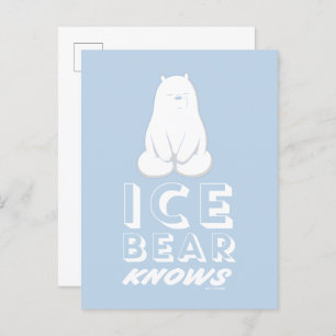 Ice Bear Knows Briefkaart