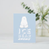 Ice Bear Knows Briefkaart (Staand voorkant)