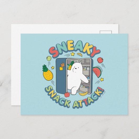 Ice Bear - Sneaky Snack Attack! Briefkaart (Voorkant / Achterkant)