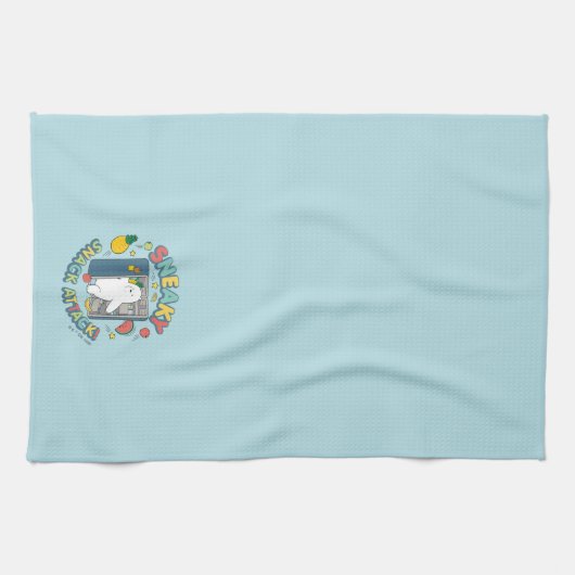 Ice Bear - Sneaky Snack Attack! Theedoek (Horizontaal)