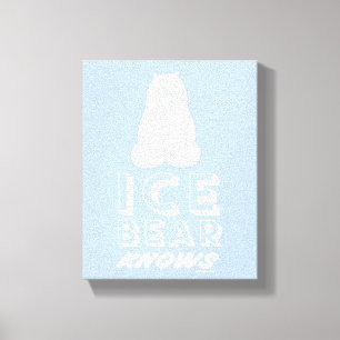 Ice Beer Knows Canvas Afdruk