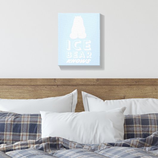Ice Beer Knows Canvas Afdruk (Insitu (Slaapkamer))