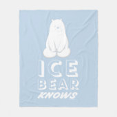 Ice Beer Knows Fleece Deken (Voorkant)