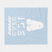 Ice Beer Knows Fleece Deken (Voorkant (Horizontaal))