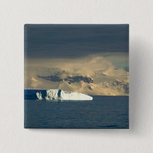 Ice Berg aan het begin van de Drake Passage Vierkante Button 5,1 Cm