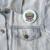 Ice-berg Funny Cheeseburger Pun Ronde Button 5,7 Cm (In situ)