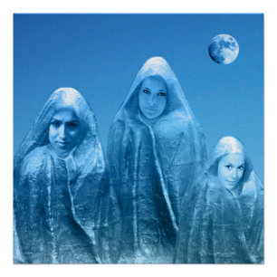Ice Blu Sky Perfect Poster