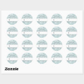 Ice Blue Bokeh | Boutique Prix Sticker (Feuille)
