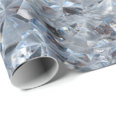 Ice Blue Diamond Crystals Style Cadeaupapier (Rol Hoek)