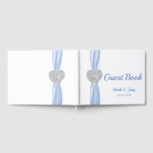 Ice Blue Diamond Heart Mariage Livre d'or (Complet)
