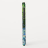 Ice Blue en Olive Swirl Case Mate Telefoon Case (Achterkant/links)