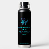 Ice blue fine dining restaurant logo waterfles (Achterkant)