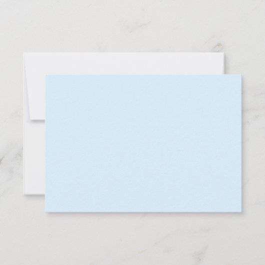 Ice Blue Gold Confetti RSVP Weddenschap Response (Achterkant)
