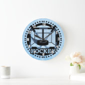 Ice Blue Hockey Grote Klok (Huis)