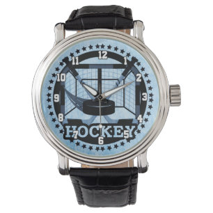 Ice Blue Hockey Horloge