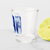 Ice Blue scture Shot Glas (Rechts)