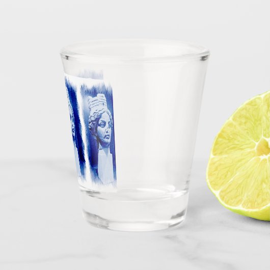 Ice Blue scture Shot Glas (Rechts)