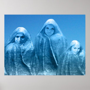 Ice Blue Sky Poster