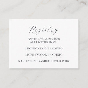 Ice Blue Sneeuwvlok Winter Bruiloft Registry Informatiekaartje