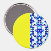 Ice Blue Snowboarder Sky Yellow Snowboarding Sport Magneet (Voorkant / Achterkant)