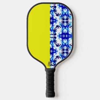 Ice Blue Snowboarder Sky Yellow Snowboarding Sport Pickleball Paddle