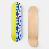 Ice Blue Snowboarder Sky Yellow Snowboarding Sport Skateboard (Voorkant)