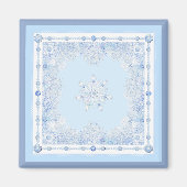 Ice Blue Snowflake Magneet (Voorkant)