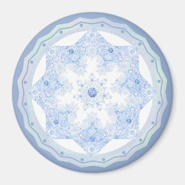 Ice Blue Snowflake Magneet