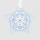 Ice Blue Snowflake Ornament (achterkant)