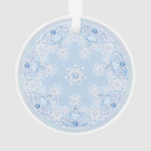 Ice Blue Snowflake Ornament (achterkant)