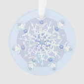 Ice Blue Snowflake Ornament (voorkant)