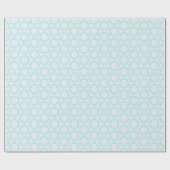 Ice Blue Snowflake Wrapping Paper Cadeaupapier (Vlak)