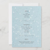 Ice Blue Winter in Parijs Kaart (Achterkant)