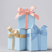 Ice Blue Wrapping Paper Roll Cadeaupapier