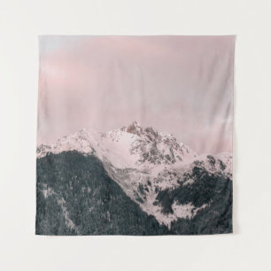 ICE-CAPPED MOUNTAIN OP DAGTIJD WANDKLEED