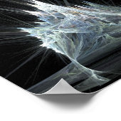 Ice Castle Fractal van Kat Ann Poster (Hoek)