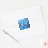 Ice Castle of Frozen Dreams Vierkante Sticker (Envelop)