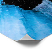 Ice Cave/Starry Beauful Blue Crystal Icicle Poster (Hoek)