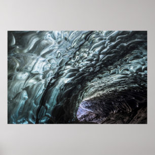 Ice Cave Wall Patronen Poster
