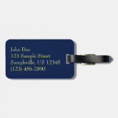 Ice Coated Pine Needles Winter Botanisch Bagagelabel (Achterkant horizontaal)