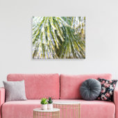 Ice Coated Pine Needles Winter Botanisch Canvas Afdruk (Insitu (Woonkamer))