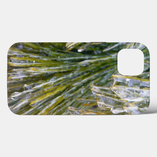 Ice Coated Pine Needles Winter Botanisch Case-Mate iPhone Case (Achterkant (horizontaal))