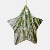 Ice Coated Pine Needles Winter Botanisch Keramisch Ornament (Rechts)