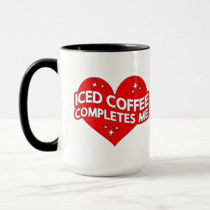 Ice Coffee vult me aan Mok