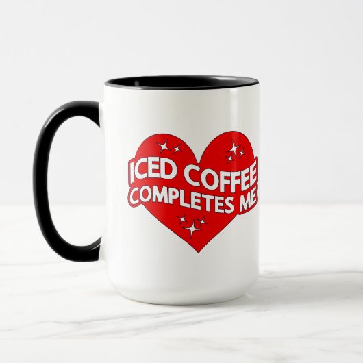 Ice Coffee vult me aan Mok (Links)