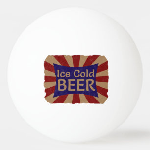Ice Cold Beer Ping Pong Ball