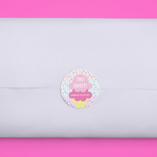 Ice Cream 2e verjaardag Ronde Sticker