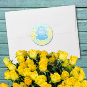 Ice Cream 2e verjaardag Ronde Sticker